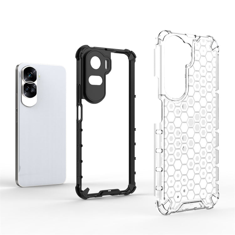 For Honor 90 Lite / X50i Shockproof Honeycomb Phone Case(Green)