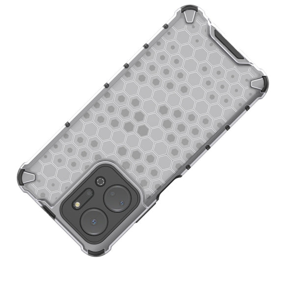 For Honor X7A Shockproof Honeycomb Phone Case(Green)
