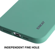 For iPhone 15 Pro Max ENKAY Liquid Silicone Soft Shockproof Phone Case(Black)