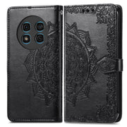For Ulefone Note 15 Mandala Flower Embossed Leather Phone Case(Black)