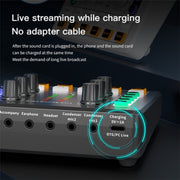 BM800 Live Sound Card with Condenser Microphone Kit(White)