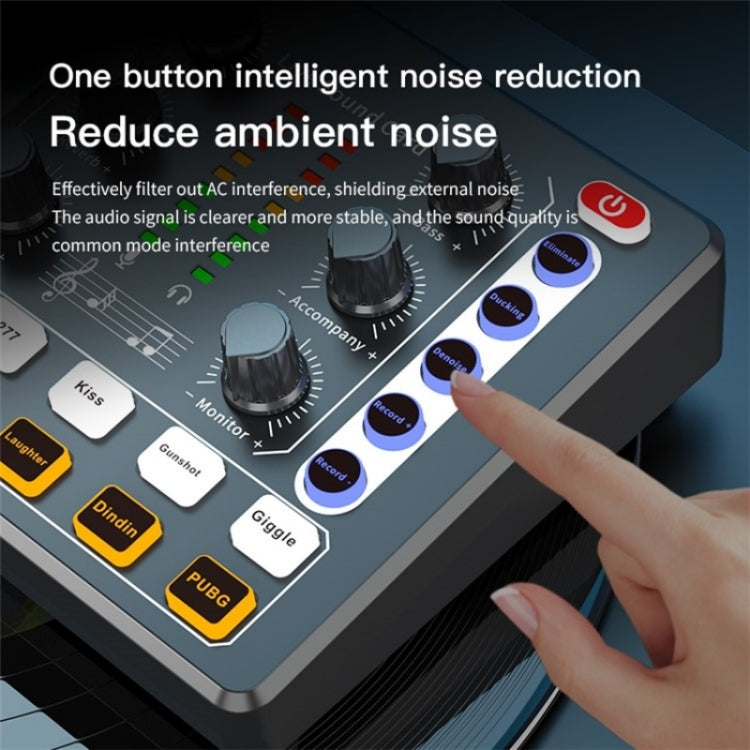 BM800 Live Sound Card with Condenser Microphone Kit(Black)