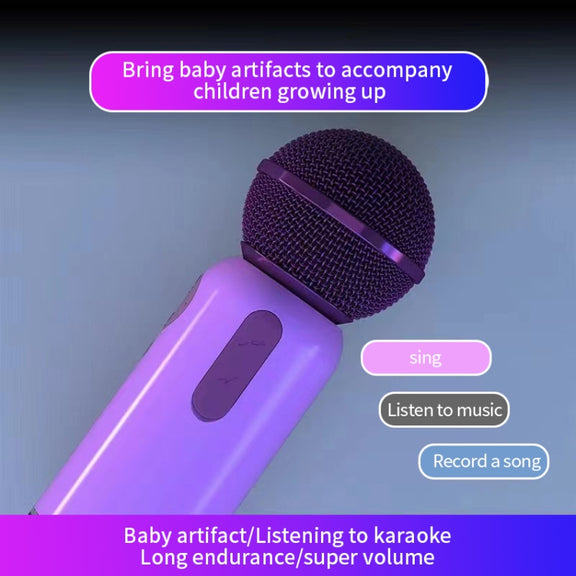 K1 Handheld Bluetooth Microphone Support Mobile Phone Connection(Black)