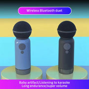 K1 Handheld Bluetooth Microphone Support Mobile Phone Connection(Black)