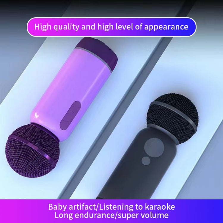 K1 Handheld Bluetooth Microphone Support Mobile Phone Connection(Black)