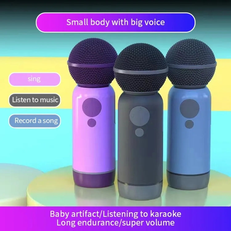 K1 Handheld Bluetooth Microphone Support Mobile Phone Connection(Black)