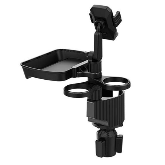 A06 Multifunctional Car Cup Mug Bottle Holder Mobile Phone Mount Stand Food Snack Tray Table(Green)