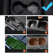 D04 Wth 2 Coffee Cup Car Cup Holder Adjustable Rotating Cell Phone Car Mount Holder(Grey)