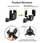 D03 For Drink Bottle Snack Car Cup Holder Expander Adjustable Dual Round Car Cup Holder
