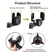 D07 3-Clip Adjustable Cup Holder Car Mount Drink Bottle Snack Car Cup Holder Expander