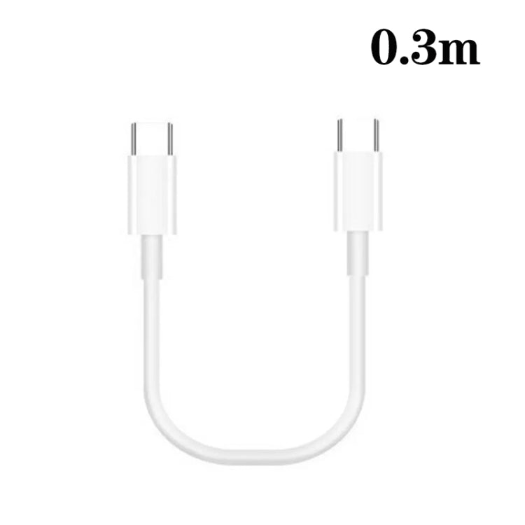 XJ-97 60W 3A USB-C / Type-C to Type-C Fast Charging Data Cable, Cable Length:0.3m