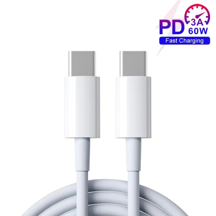 XJ-97 60W 3A USB-C / Type-C to Type-C Fast Charging Data Cable, Cable Length:0.3m