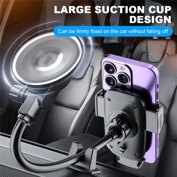 X034 Universal Truck Bus Dashboard Flexible Adjustable Windshield Suction Cup Car Phone Holder(Green)