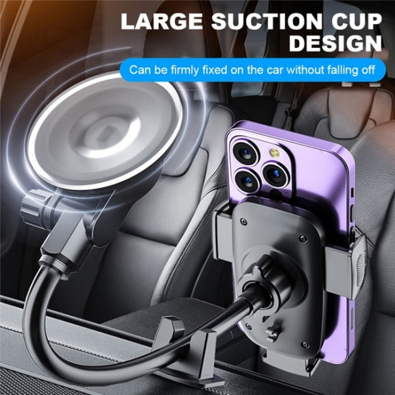 X034 Universal Truck Bus Dashboard Flexible Adjustable Windshield Suction Cup Car Phone Holder(Green)