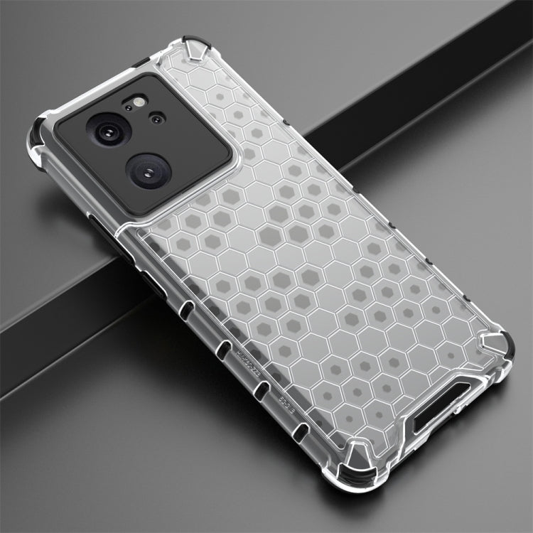 For Redmi K60 Ultra Shockproof Honeycomb Phone Case(White)