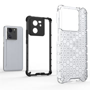 For Redmi K60 Ultra Shockproof Honeycomb Phone Case(White)
