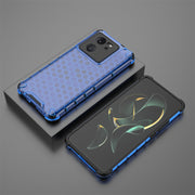 For Xiaomi 13T Pro Shockproof Honeycomb Phone Case(Blue)