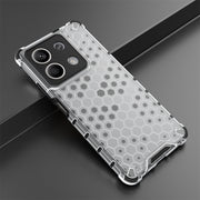 For Redmi Note 13 Shockproof Honeycomb Phone Case(White)