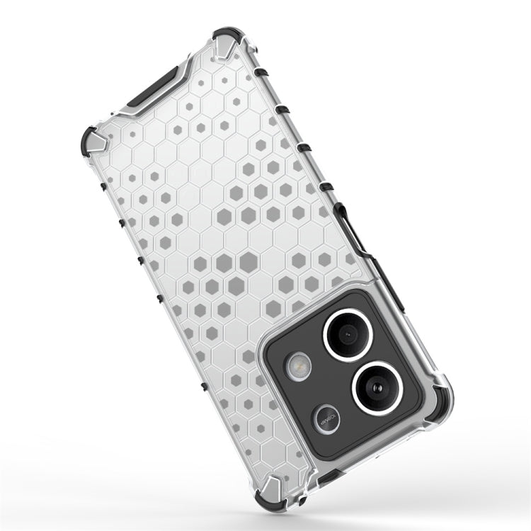 For Redmi Note 13 Shockproof Honeycomb Phone Case(Green)