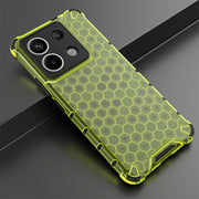 For Redmi Note 13 Pro 5G Shockproof Honeycomb Phone Case(Green)