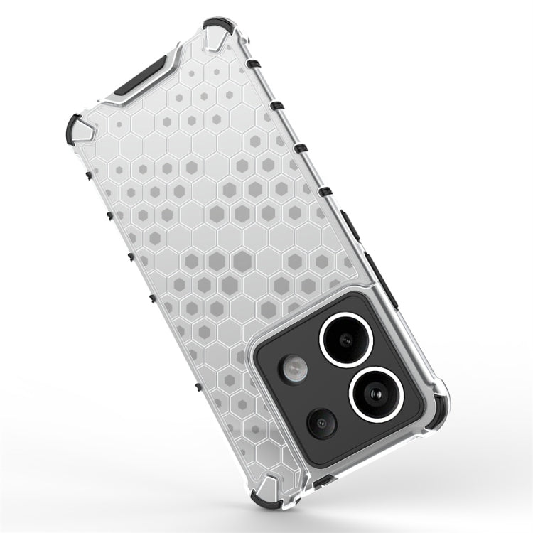 For Redmi Note 13 Pro 5G Shockproof Honeycomb Phone Case(Green)