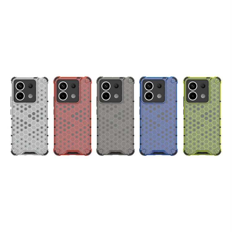 For Redmi Note 13 Pro 5G Shockproof Honeycomb Phone Case(Green)