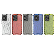 For Redmi Note 13 Pro+ Shockproof Honeycomb Phone Case(White)
