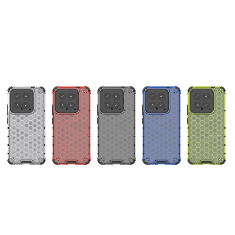 For Xiaomi 14 Shockproof Honeycomb Phone Case(White)