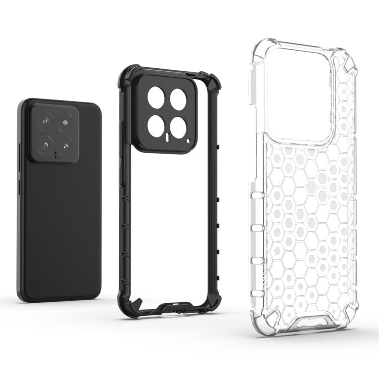 For Xiaomi 14 Shockproof Honeycomb Phone Case(Red)