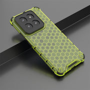 For Xiaomi 14 Pro Shockproof Honeycomb Phone Case(Green)