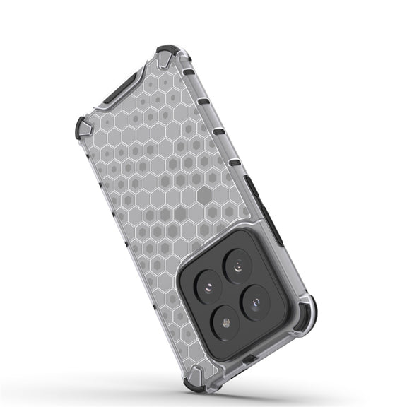 For Xiaomi 14 Pro Shockproof Honeycomb Phone Case(Green)
