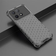 For Xiaomi Poco X6 Pro Shockproof Honeycomb Phone Case(Black)