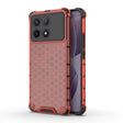 For Xiaomi Poco X6 Pro Shockproof Honeycomb Phone Case(Red) - Xiaomi Cases by PMC TechLife | Online Shopping South Africa | PMC TechLife | Buy Now Pay Later Mobicred