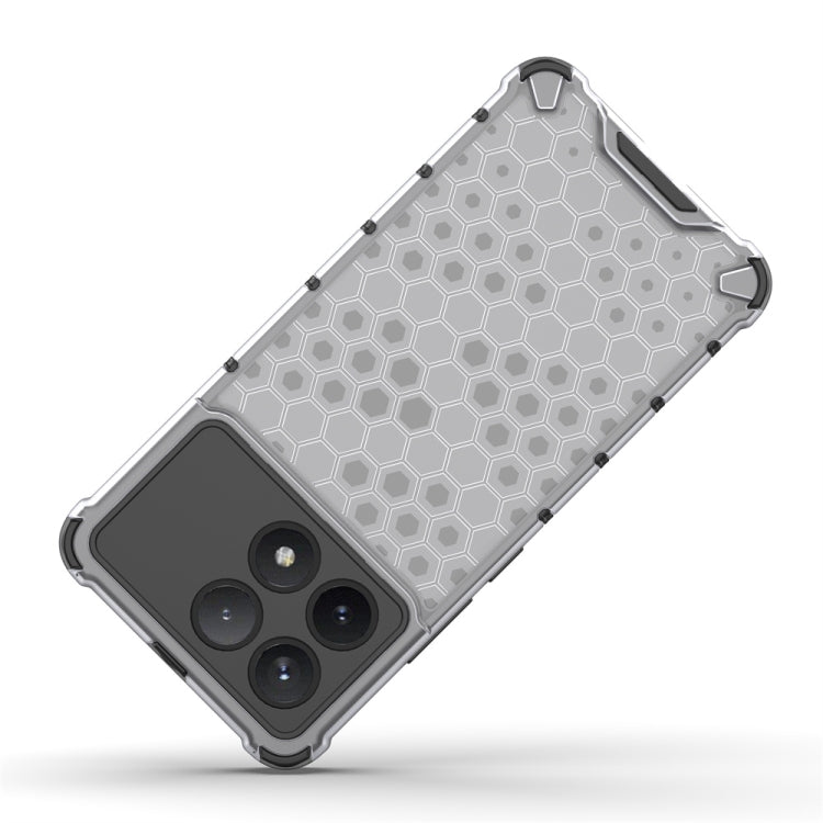 For Xiaomi Poco X6 Pro Shockproof Honeycomb Phone Case(Green)