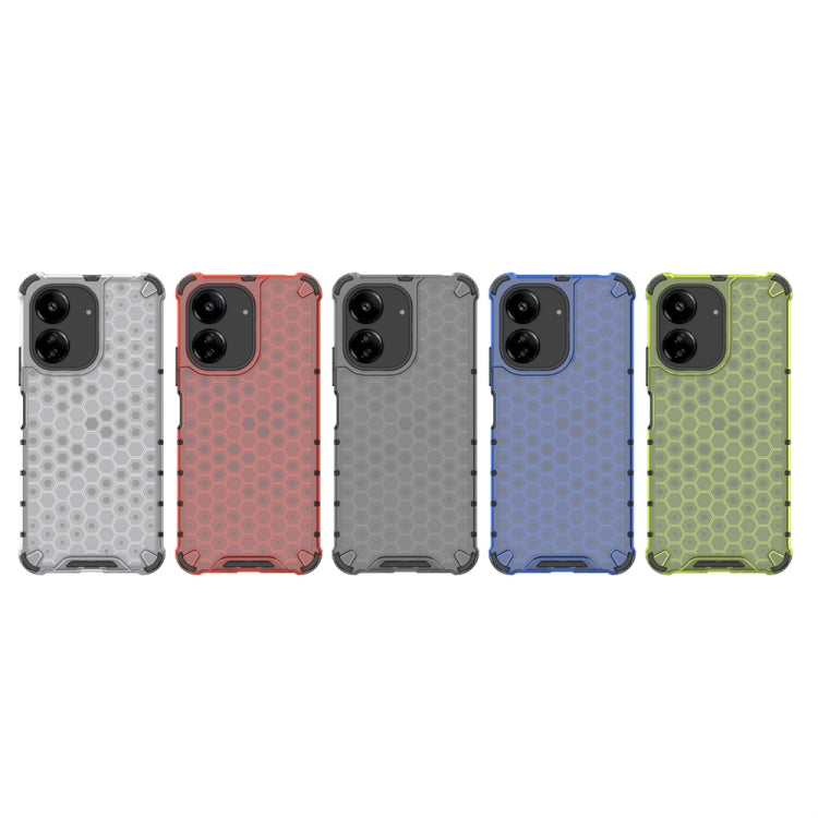 For  Redmi 13C 4G Shockproof Honeycomb Phone Case(Red)