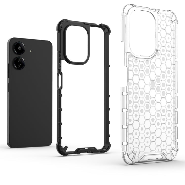 For  Redmi 13C 4G Shockproof Honeycomb Phone Case(Blue)