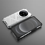 For Xiaomi 14 Ultra Shockproof Honeycomb Phone Case(White)