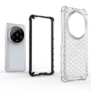 For Xiaomi 14 Ultra Shockproof Honeycomb Phone Case(White)