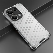 For Redmi Note 13 Pro 4G Shockproof Honeycomb Phone Case(White)