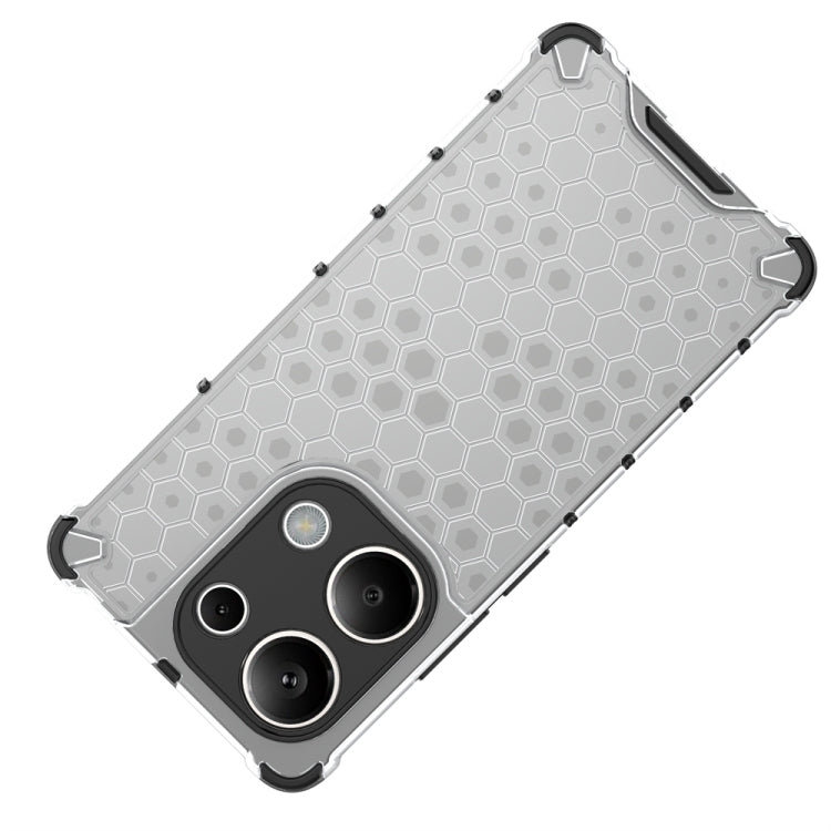 For Redmi Note 13 Pro 4G Shockproof Honeycomb Phone Case(Green)