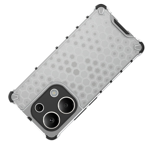 For Redmi Note 13 Pro 4G Shockproof Honeycomb Phone Case(Green)