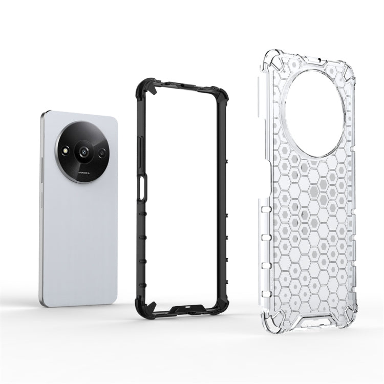 For Xiaomi Redmi A3 Shockproof Honeycomb Phone Case(Green)