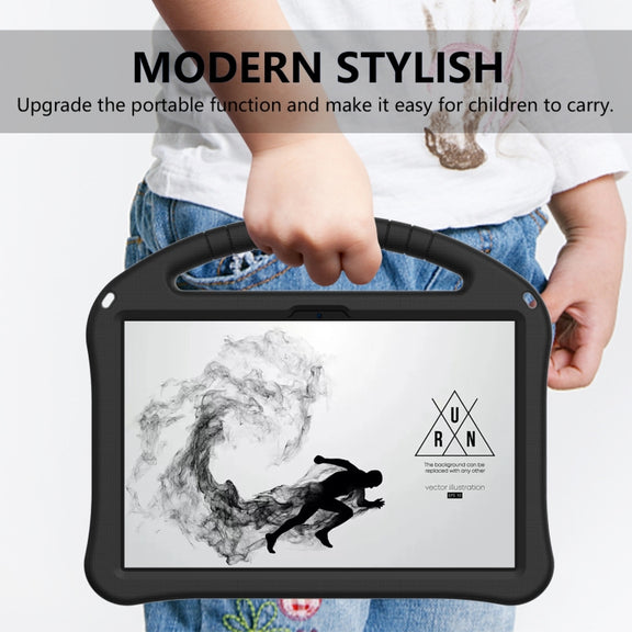 For Lenovo Tab M10 5G 2023 EVA Shockproof Tablet Case with Holder(Black)