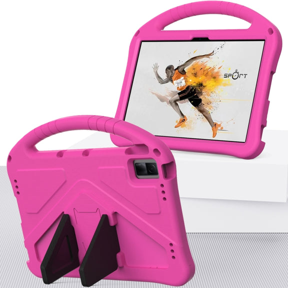For Lenovo Tab M10 5G 2023 EVA Shockproof Tablet Case with Holder(Rose Red)