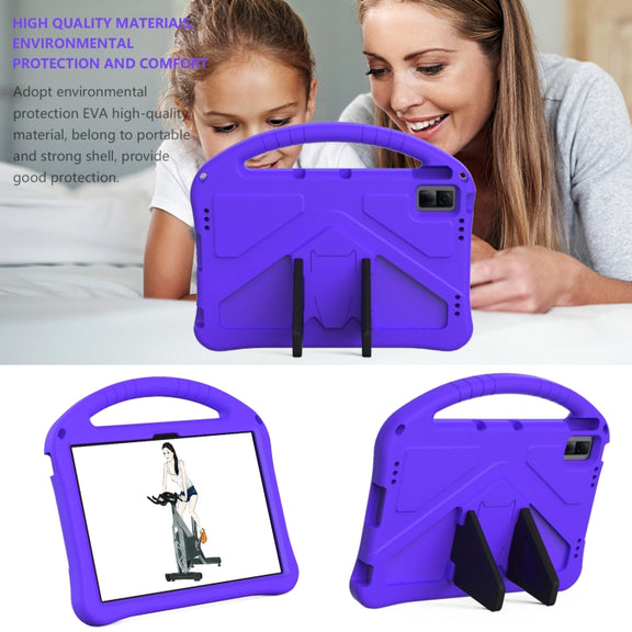For Lenovo Tab M10 5G 2023 EVA Shockproof Tablet Case with Holder(Purple)