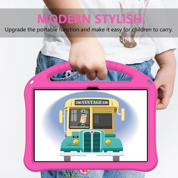 For Lenovo Tab M11 /Xiaoxin Pad 11 2024 EVA Shockproof Tablet Case with Holder(Rose Red)