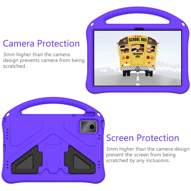 For Lenovo Tab M11 /Xiaoxin Pad 11 2024 EVA Shockproof Tablet Case with Holder(Purple)