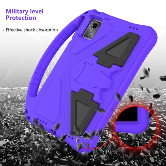 For Lenovo Tab M11 /Xiaoxin Pad 11 2024 EVA Shockproof Tablet Case with Holder(Purple)