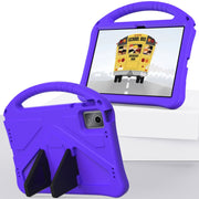 For Lenovo Tab M11 /Xiaoxin Pad 11 2024 EVA Shockproof Tablet Case with Holder(Purple)