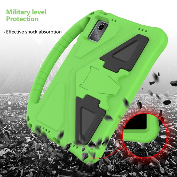 For Lenovo Tab M11 /Xiaoxin Pad 11 2024 EVA Shockproof Tablet Case with Holder(Green)
